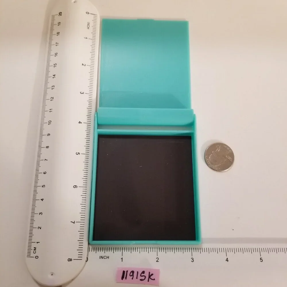 Rare Collectible Simply Knitting Logo Embossed Mint Green Magnetic Needle Case!